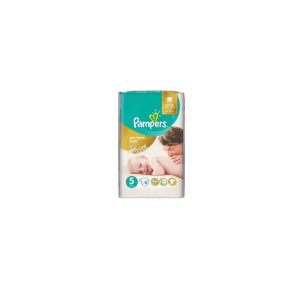 Scutece Premium Care, Nr.5, 11 - 18Kg, 18 bucati, Pampers