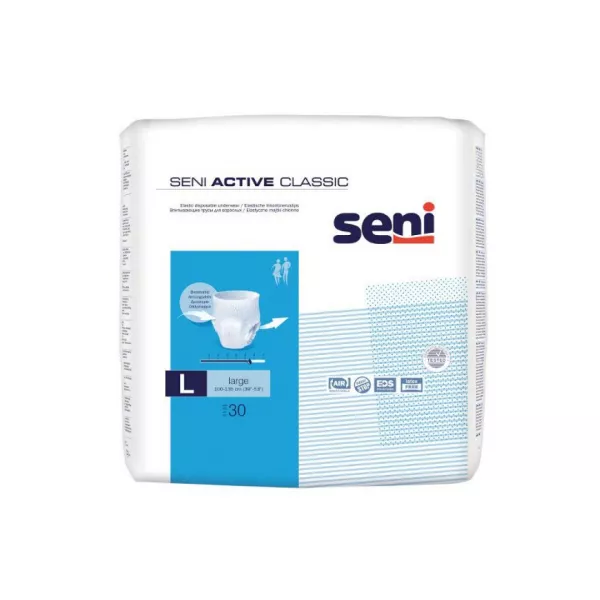 Chilot elastic absorbant, Large, 30 bucati, Seni Active Classic