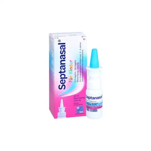 SeptaNazal pentru copii, 0,5 mg/50 mg/ml, 10 ml, Krka