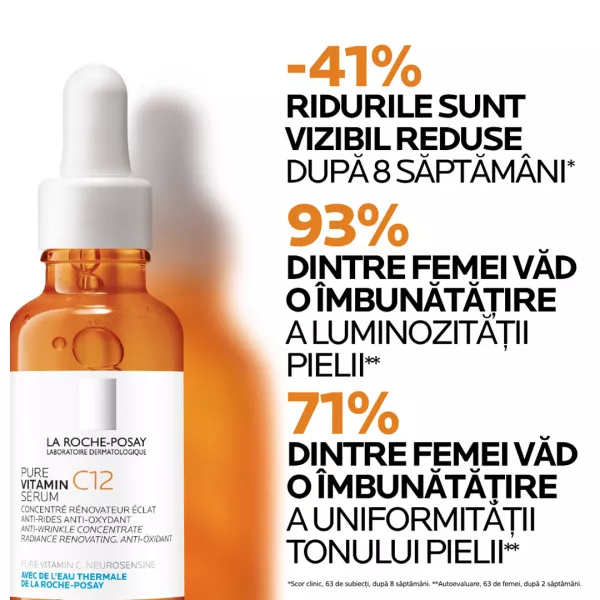 Ser antirid si antioxidant cu vitamina C 12 pura, 30 ml, La Roche Posay