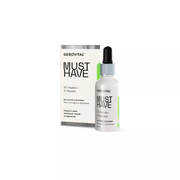 Ser Antirid si fermitate 10% Peptide, Must Have, 30 ml, Gerovital