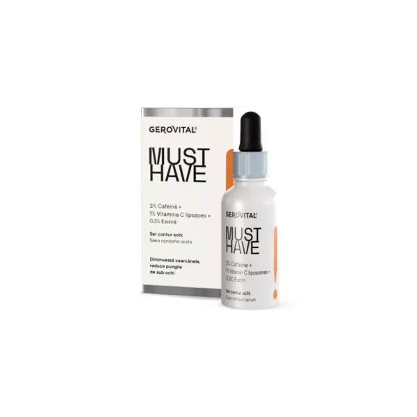 Ser contur ochi 3% cafeina, Must Have, 30 ml, Gerovital
