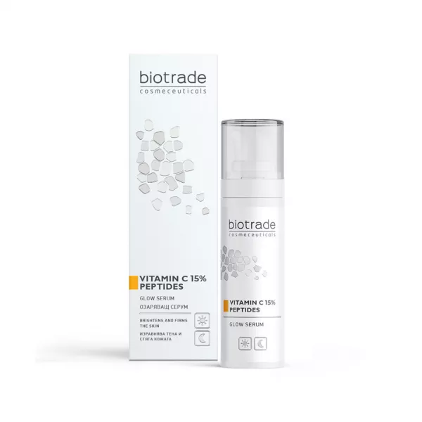 Ser iluminator cu vitamina C 15% si peptide Pure Skin, 30 ml, Biotrade