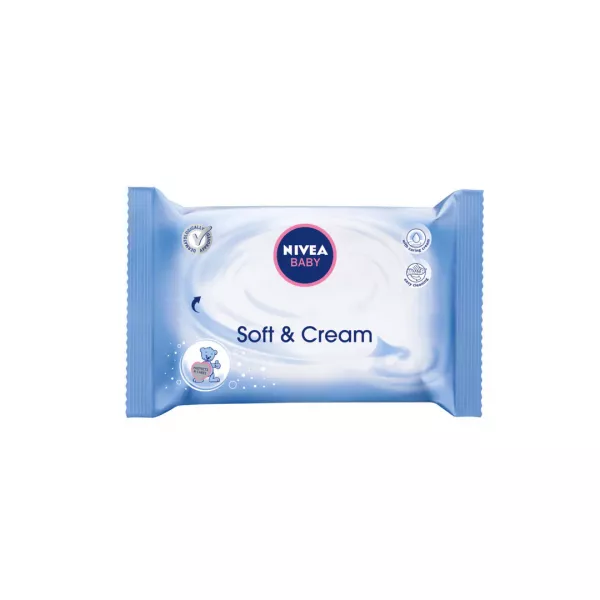 Servetele Baby Soft & Cream, 63 bucati, Nivea