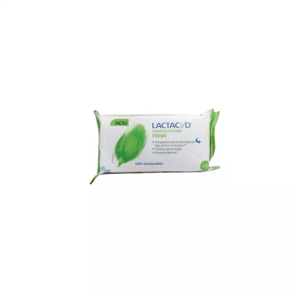 Servetele intime Lactacyd Fresh, 15 buc, Omega Pharma