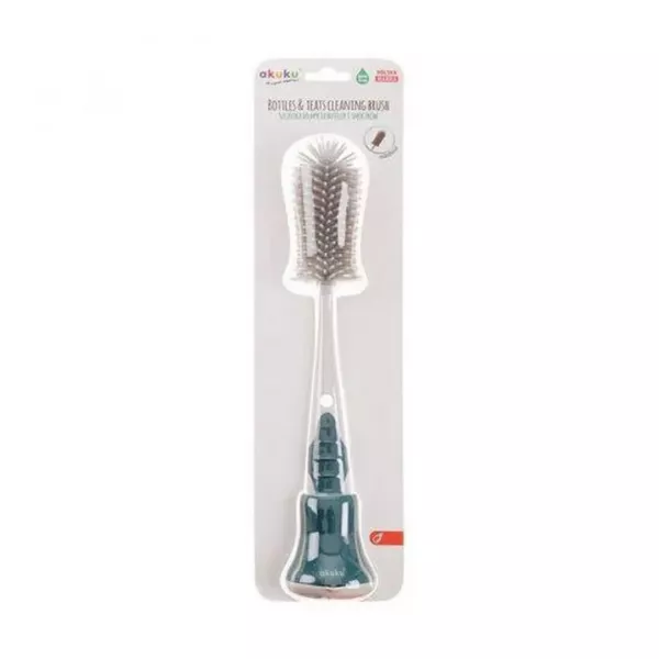 Set 2 Perii din Silicon pentru Curatare Biberoane si Tetine A0511, Akuku