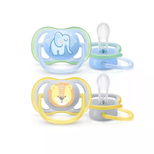 Set 2 suzete Ultra Air SCF 085/01, 0-6 luni, Philips Avent