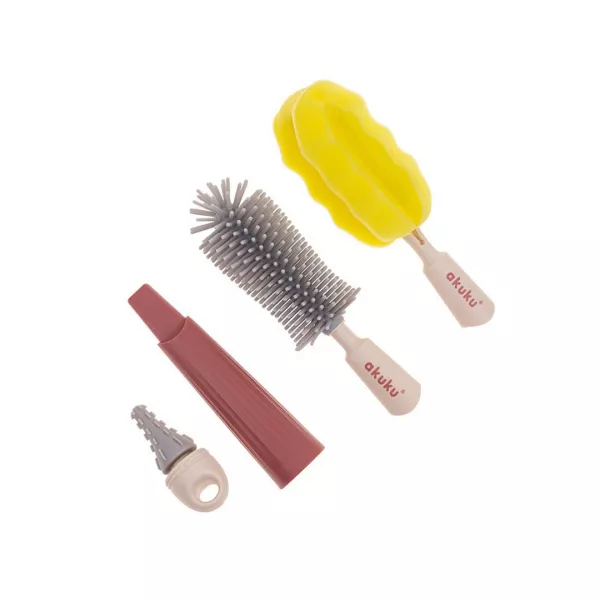 Set Perii de Curatare Biberoane si tetine, A0512, Akuku
