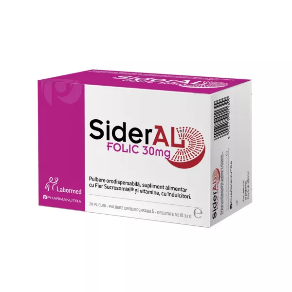 SiderAL Folic, 20 plicuri, Labormed