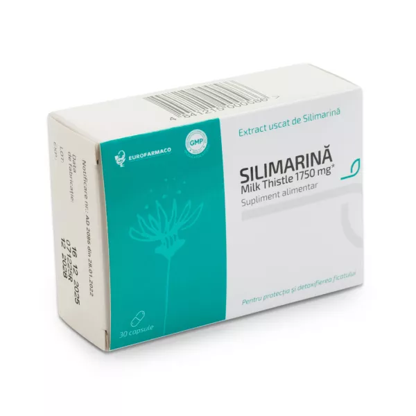 Silimarina Milh Thistle, 1750 mg, 30 capsule, Eurofarmaco
