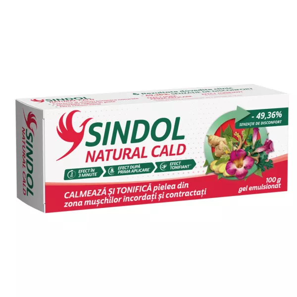 Sindol natural cald gel emulsionat, 100 g, Fiterman Pharma
