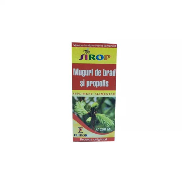 Sirop muguri brad si propolis, 200 ml, Elidor