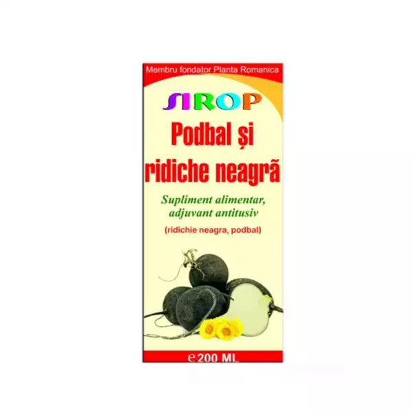 Sirop Podbal si Ridiche Neagra, 200 ml, Elidor