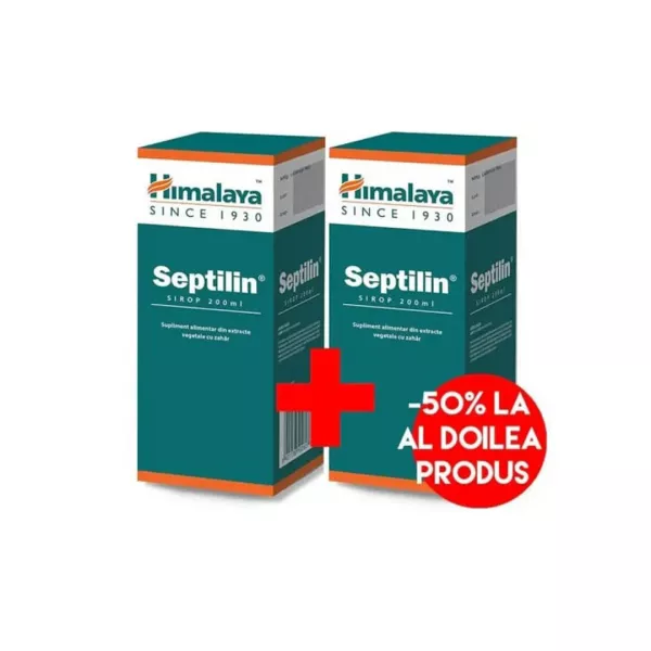 Sirop Septilin, 200 ml, Oferta 1+1 (50% reducere la al-2lea produs), Himalaya