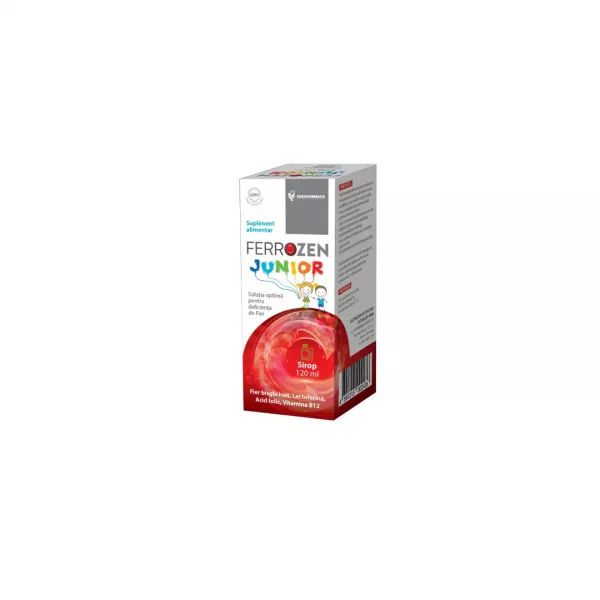 Sirop supliment alimentar Ferrozen Junior, 120 ml, Europharmaco