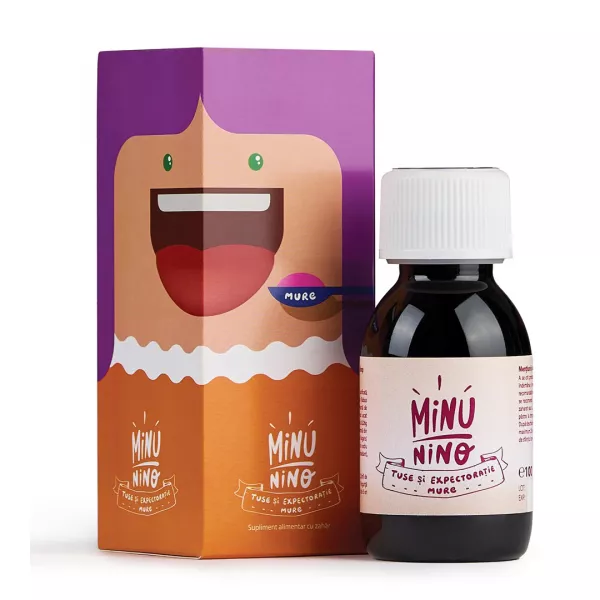 Sirop Tuse si Expectoratie mure Minunino, 100 ml, Medimow
