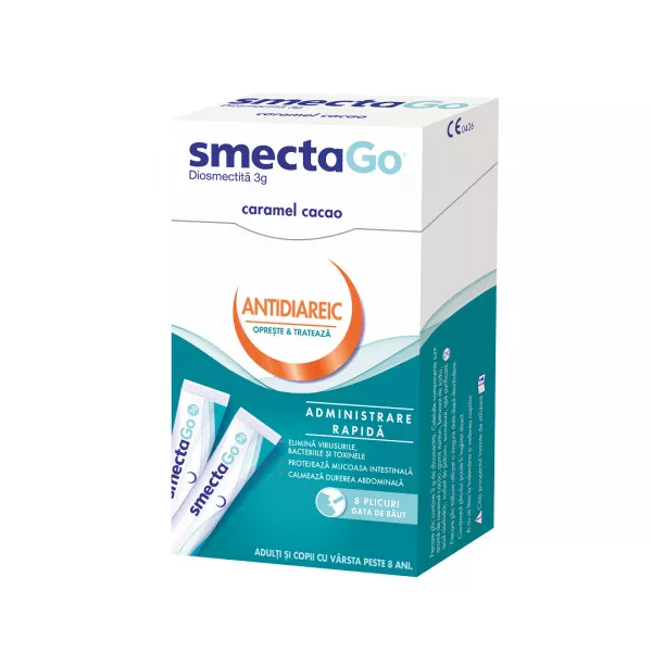 Smecta Go, 8 plicuri, Beaufour Ipsen Industrie