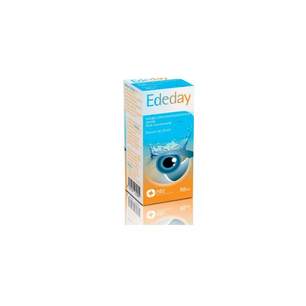 Solutie oftalmica hipertonica sterila Ededay, 10 ml, NTC