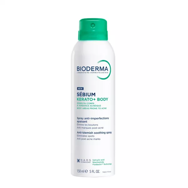 Spray calmant anti-imperfectiuni pentru corp Sebium Kerato+ Body, 150 ml, Bioderma