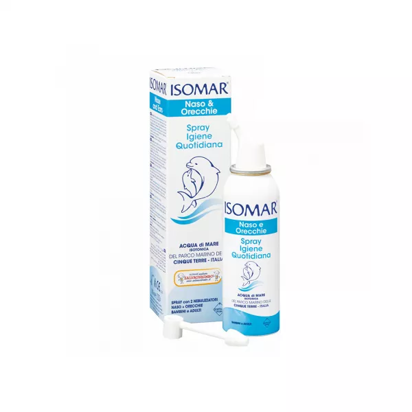 Spray cu apa de mare isotonica pentru nas si urechi, 100 ml, Isomar
