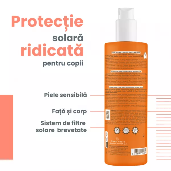 Spray cu protectie solara Familie SPF 50+, 400 ml, Avene