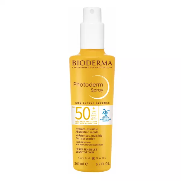 Spray protectie solara pentru piele sensibila Photoderm, SPF 50+, 200 ml, Bioderma