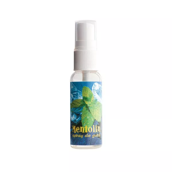 Spray de gura Mentolin, 25 ml, Transvital