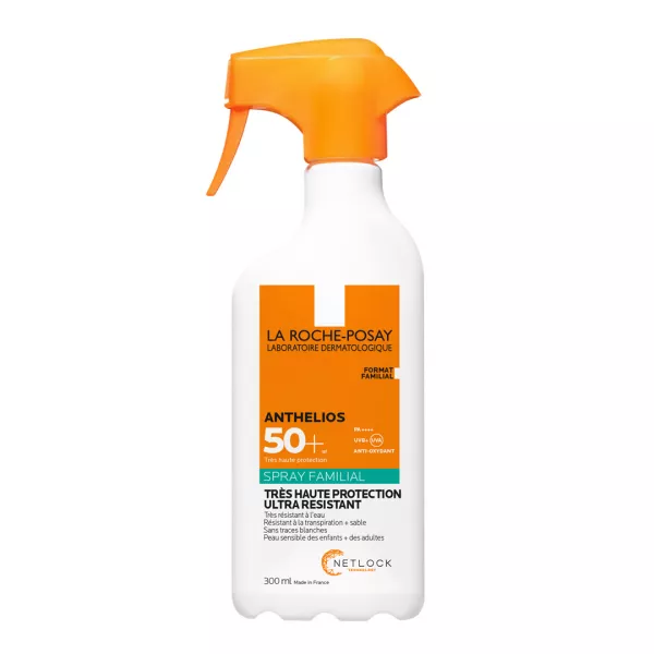 Spray fara parfum cu protectie solara SPF 50+ Anthelios Family, 300 ml, La Roche Posay