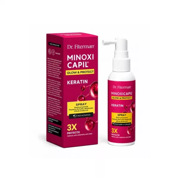 Spray Minoxicapil Keratin Glow & Protect, 60 ml, Fiterman