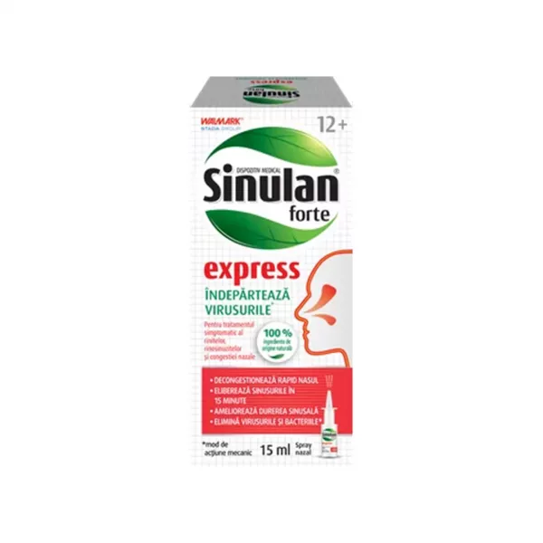 Spray nazal Sinulan Express Forte, 15ml, Walmark