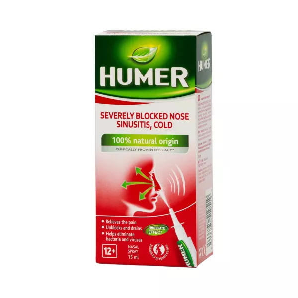 Spray nazal sinuzita, 15 ml, Humer