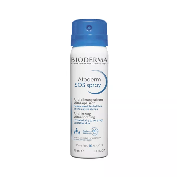 Spray Atoderm SOS anti-mâncărime cu efect calmant imediat, 50 ML, Bioderma