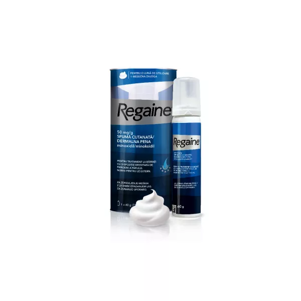Spuma cutanata impotriva caderii parului la barbati Regaine, 60 g, Johnson&Johnson