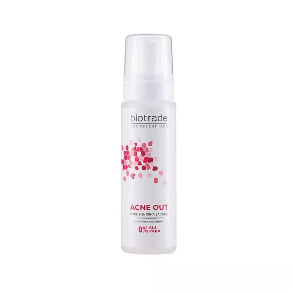 Spuma de curatare pentru ten acneic Acne Out, 150 ml, Biotrade