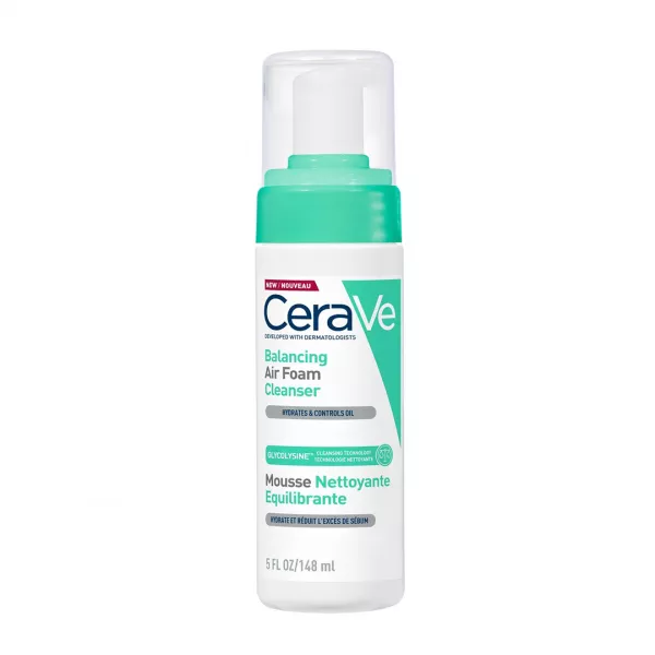 Spuma de curatare reechilibranta pentru ten normal si mixt Air Foam Cleanser, 148 ml, Cerave