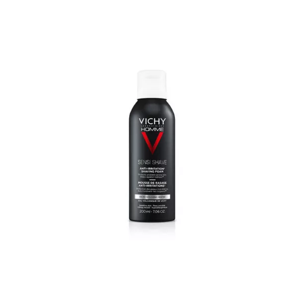 Spuma de ras anti-iritatii pentru ten sensibil, 200 ML, Vichy Homme