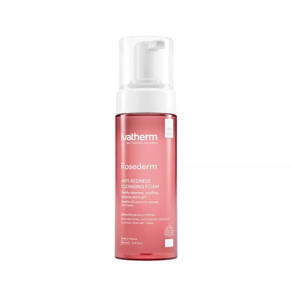 Spuma demachianta anti-roseate Rosederm, 160 ml, Ivatherm