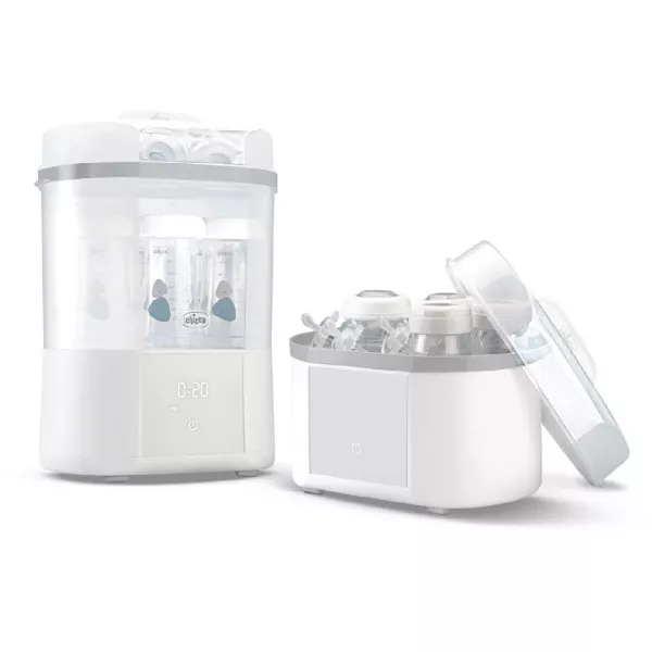 Sterilizator electric digital cu uscator biberoane si accesorii mici, 0 luni+, Chicco
