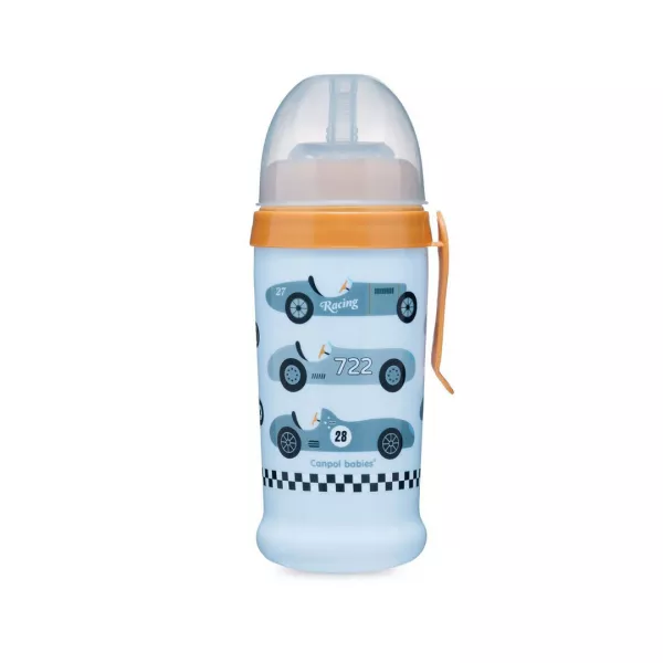 Sticluta sport RACING, albastru deschis, 350 ml, 12 luni +, 56/516 , Canpol