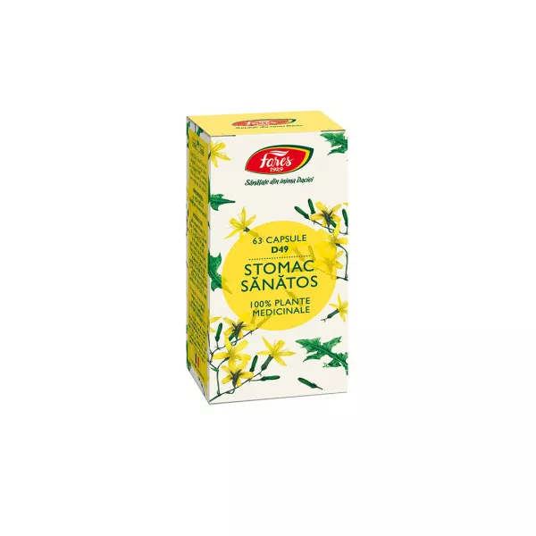 Stomac sanatos, D49, 60 capsule, Fares