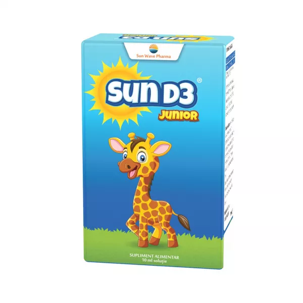 Sun D3 Junior picaturi, 10 ml, Sun Wave Pharma