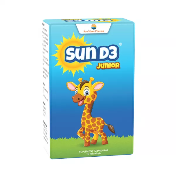 Sun D3 Junior picaturi, 10ml, Sun Wave Pharma