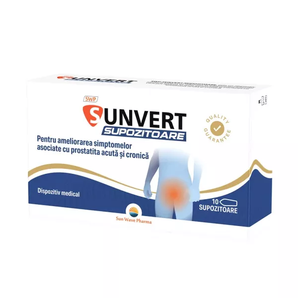 SunVert, 10 supozitoare, Sun Wave Pharma