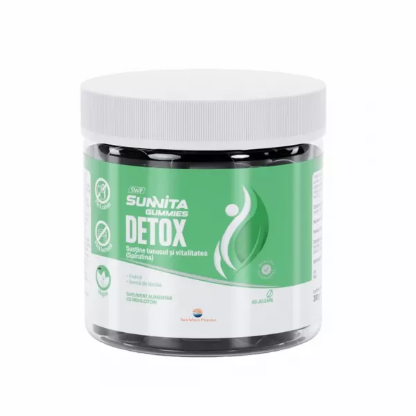 Sunvita Gummies DETOX, 60 jeleuri, Sun Wave Pharma