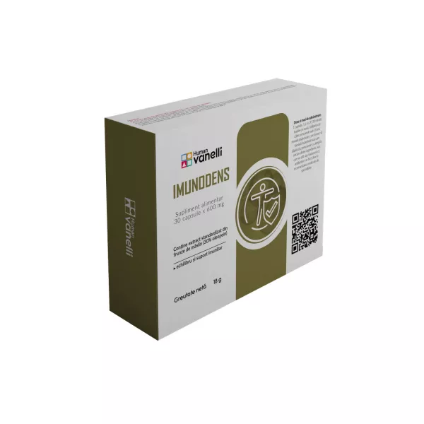 Supliment alimentar Imunodens cu extract din frunze de maslin, 30 capsule, Vanelli