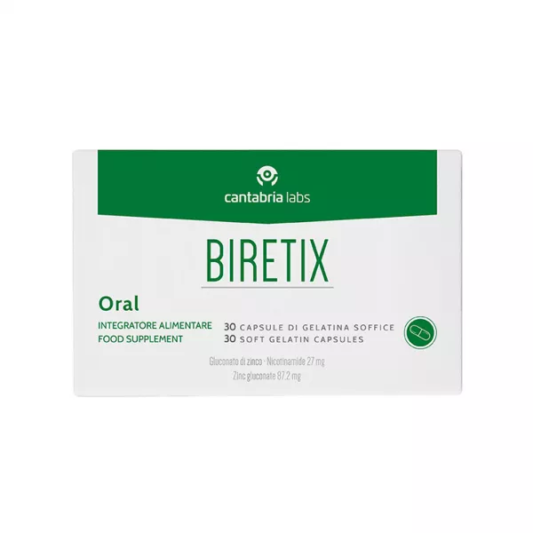 Supliment alimentar pentru piele Biretix, 30 capsule, Cantabria