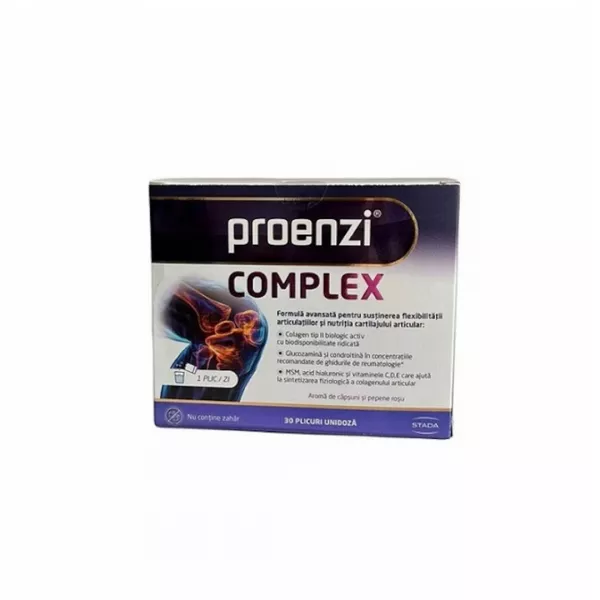 Supliment alimentar Proenzi Complex pentru articulatiile tale, 30 plicuri, Walmark