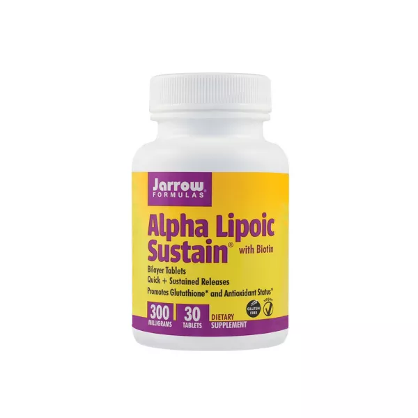 Supliment Alimentar Alpha Lipolic Sustain 300mg Jarrow Formulas, 30 tablete, Secom