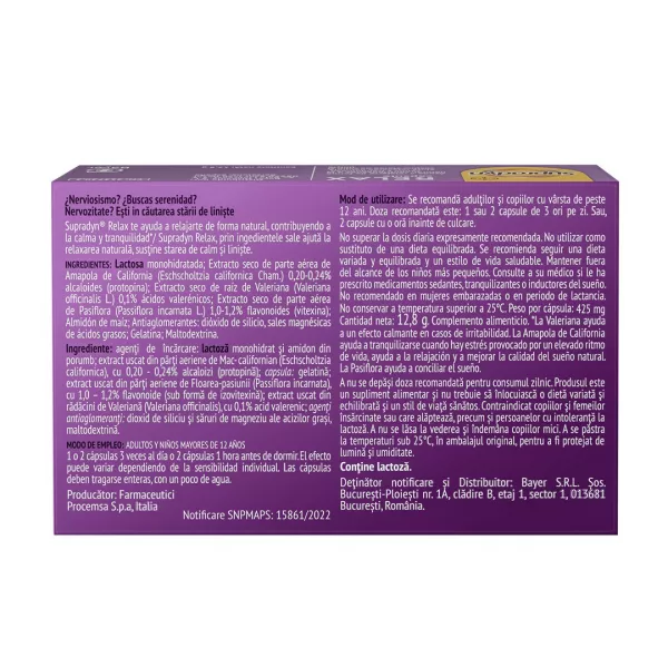 Supradyn Relax, 30 capsule, Bayer