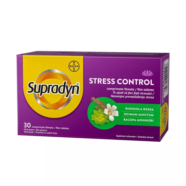 Supradyn Stress Control, 30 comprimate filmate, Bayer